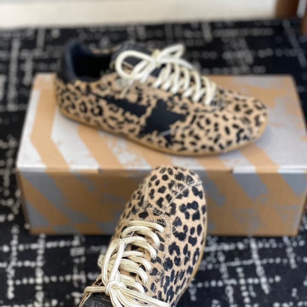 Golden Goose Leopard Print Sneakers - Picture 3 of 7